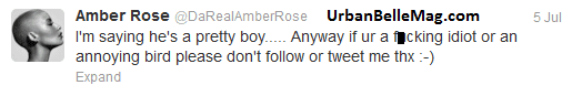 amber rose tweets about baby boy