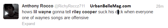 lil wayne disses riley cooper tweet 4