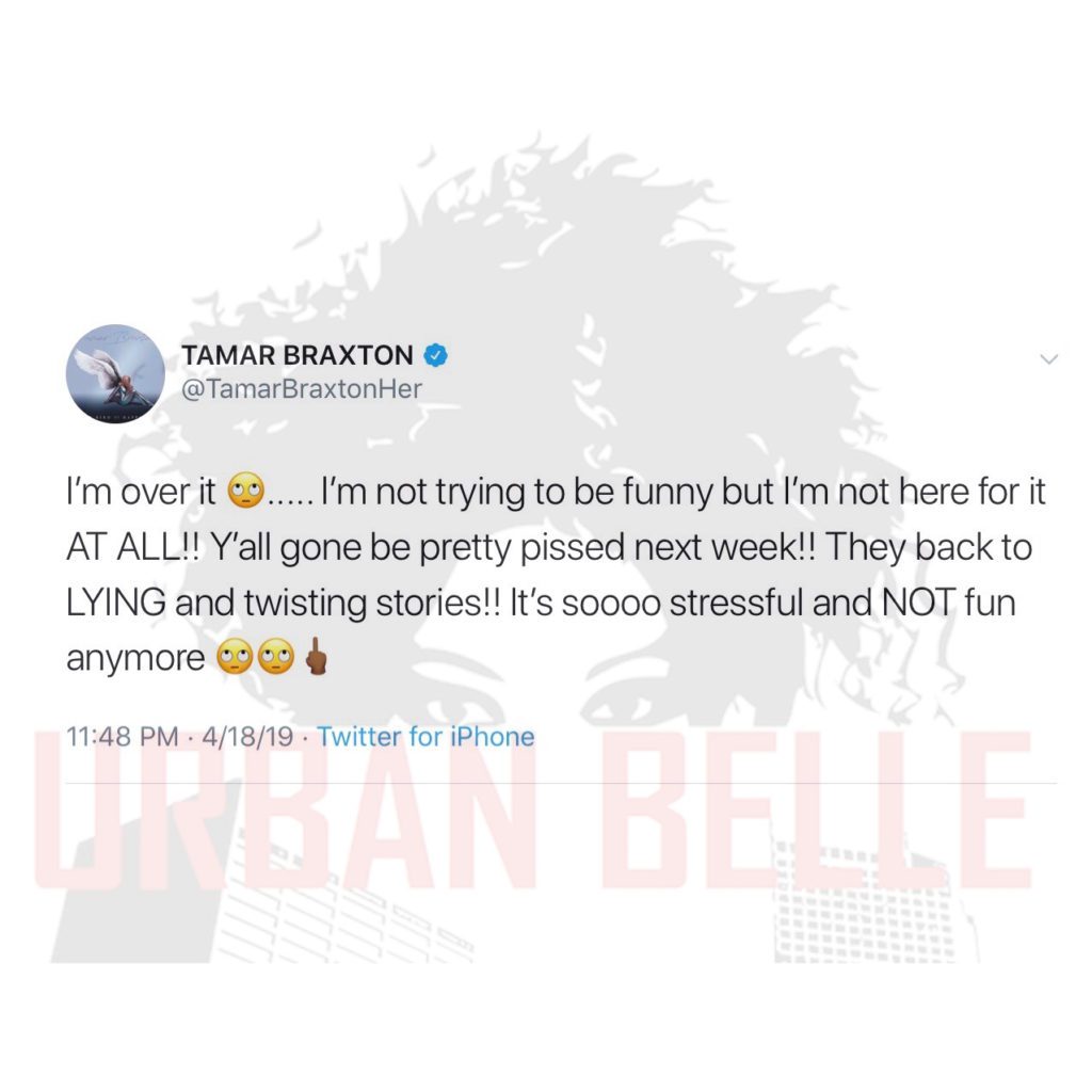 Tamar Braxton Twitter