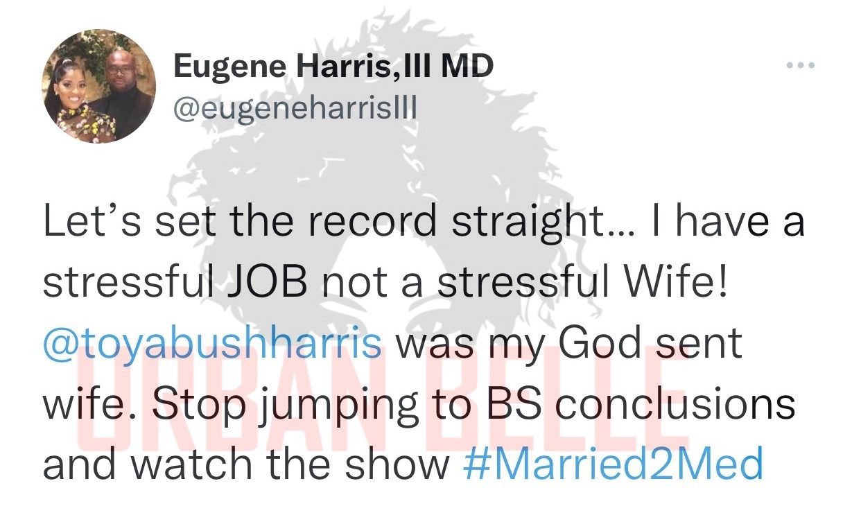 Eugene Harris Married to Medicine Twitter