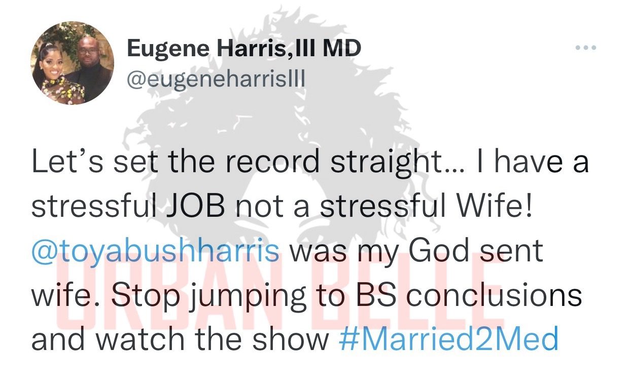 Dr. Eugene Harris Sets the Record Straight After Latest 'Married to ...